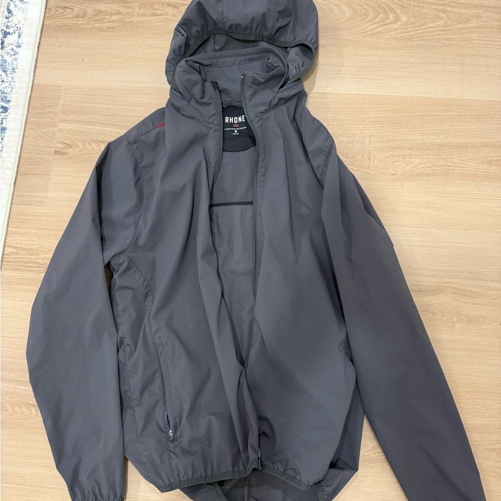 Rhone Men's Charcoal Windbreaker